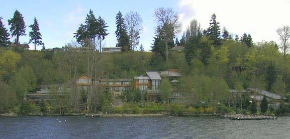 Bill Gates House- View from lake 4 Bill Gates House- View from lake 4