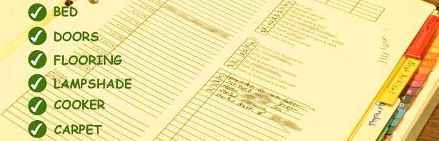Inventory Form Checklist
