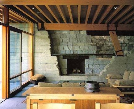 Bill Gates House- Fireplace