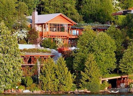 Bill Gates House- View from lake