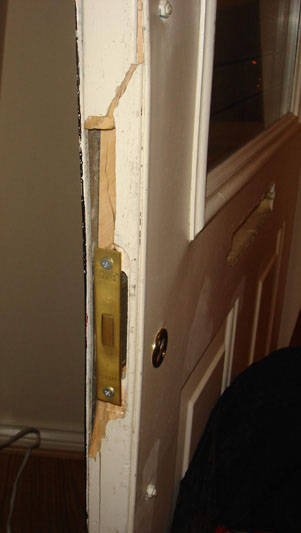 Damaged Front Door