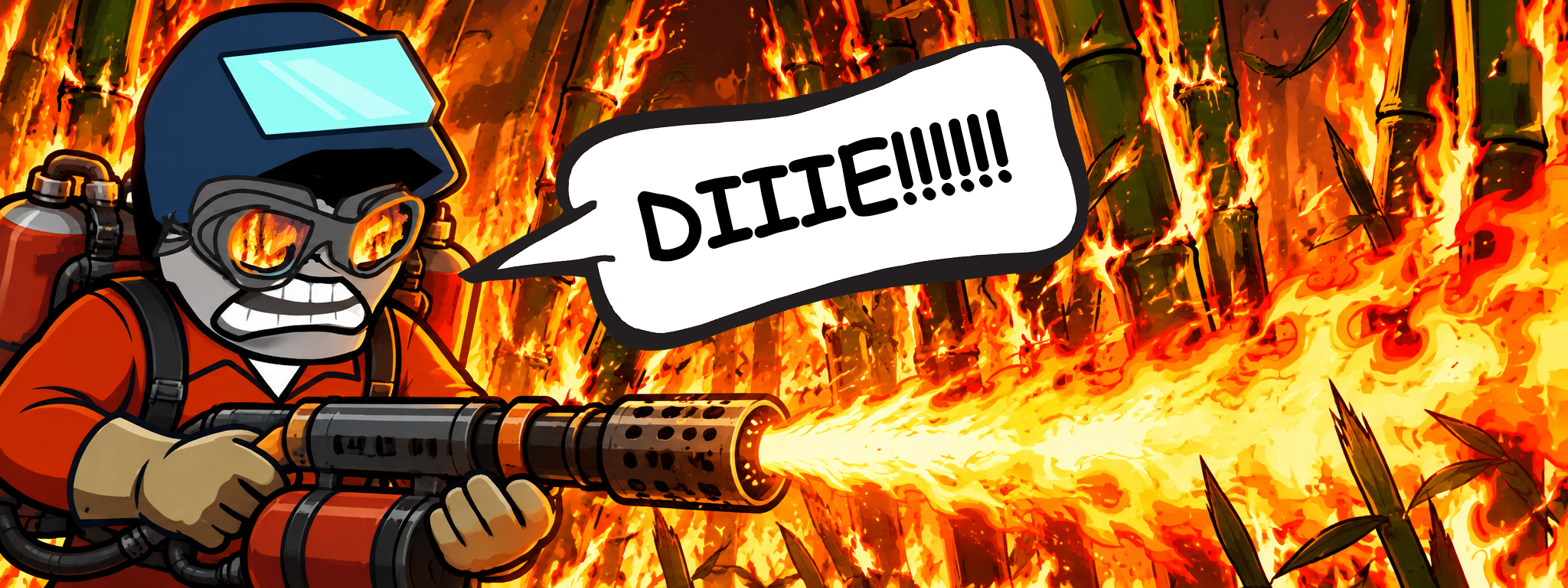 Burning Bamboo