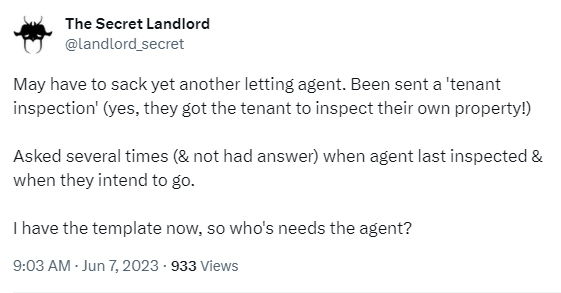 Agent property inspections