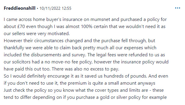 mumsnet - Home Buyers Protection Insurance