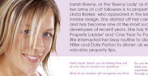 More About Sarah Beeny, Including Fun Facts