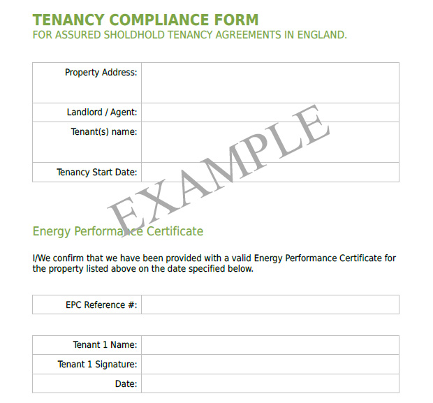 Tenancy Compliance Form Teaser