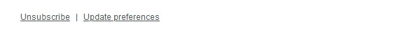 Unsubscribe newsletter
